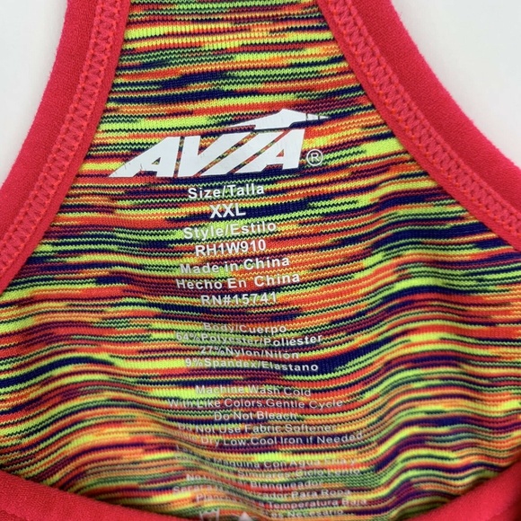 Avia XXl Sports Bra Multicolor Racerback - Picture 6 of 6